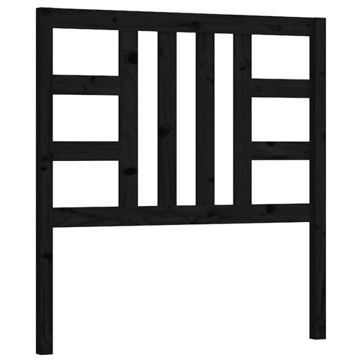 Cabeceira - Cabeceira de cama 96x4x100 cm pinho maciço preto