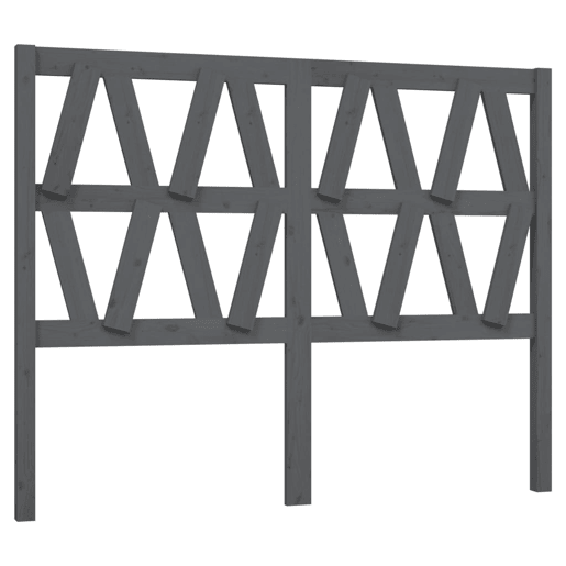 Cabeceira - Cabeceira de cama 146x4x100 cm pinho maciço cinzento