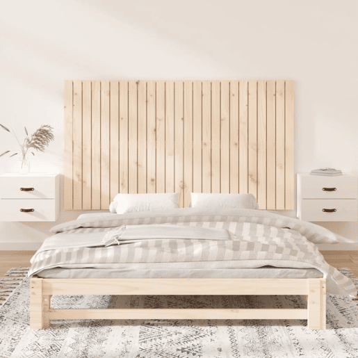 Cabeceira - Cabeceira de cama de parede 159,5x3x90 cm madeira de pinho maciça