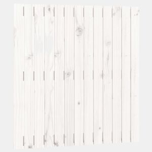 Cabeceira - Cabeceira de cama de parede 82,5x3x90 cm madeira de pinho maciça branco