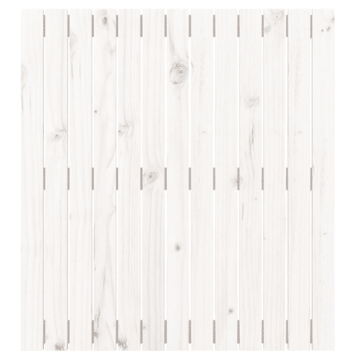 Cabeceira - Cabeceira de cama de parede 82,5x3x90 cm madeira de pinho maciça branco