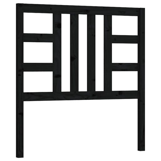 Cabeceira - Cabeceira de cama 81x4x100 cm pinho maciço preto