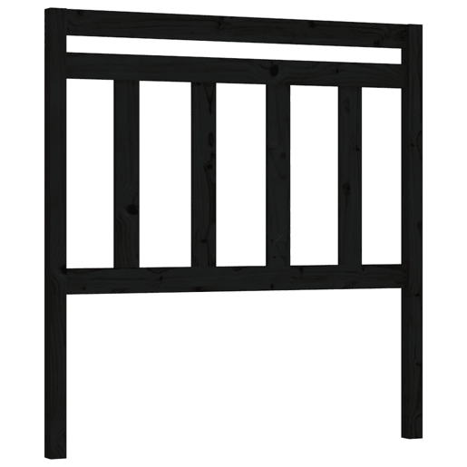 Cabeceira - Cabeceira de cama 81x4x100 cm pinho maciço preto