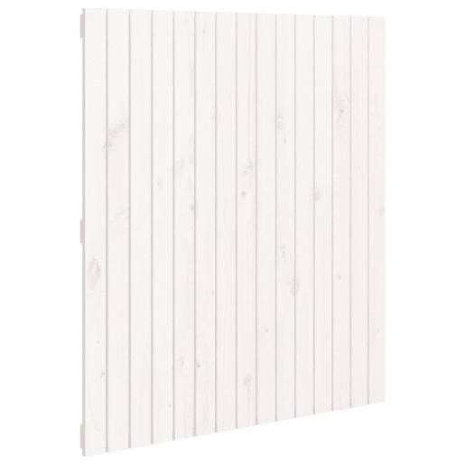 Cabeceira - Cabeceira de cama de parede 95,5x3x110 cm pinho maciço branco
