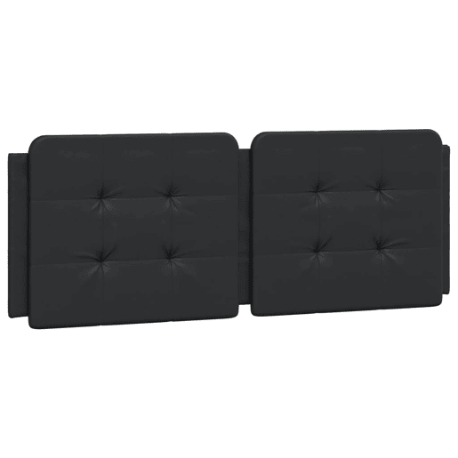 Almofadão de Cabeceira - Cabeceira de cama 120 cm couro artificial preto