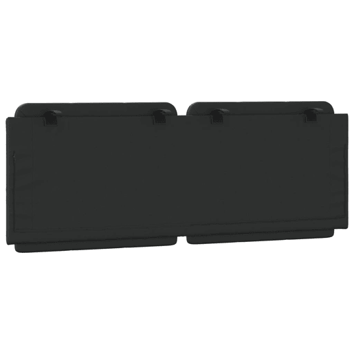 Almofadão de Cabeceira - Cabeceira de cama 120 cm couro artificial preto