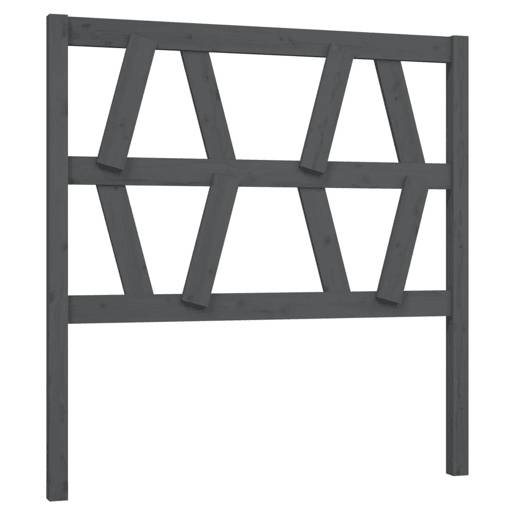 Cabeceira - Cabeceira de cama 106x4x100 cm pinho maciço cinzento