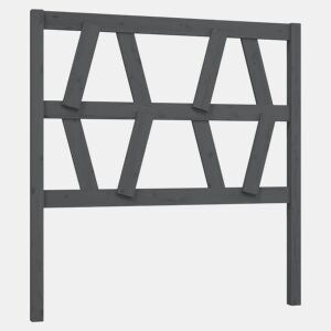 Cabeceira - Cabeceira de cama 106x4x100 cm pinho maciço cinzento