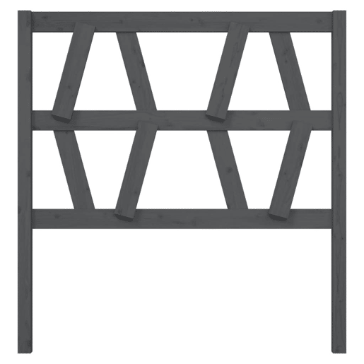 Cabeceira - Cabeceira de cama 106x4x100 cm pinho maciço cinzento