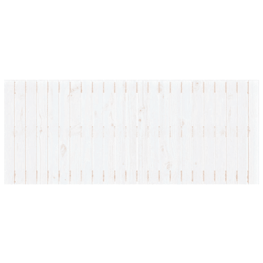 Cabeceira - Cabeceira de cama de parede 147x3x60 cm madeira de pinho maciça branco