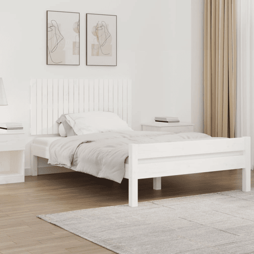 Cabeceira - Cabeceira de cama de parede 127,5x3x60 cm pinho maciço branco