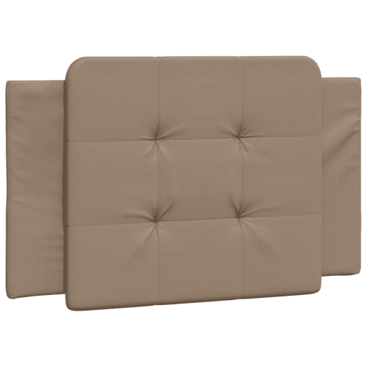 Almofadão de Cabeceira - Cabeceira de cama 90 cm couro artificial cappuccino
