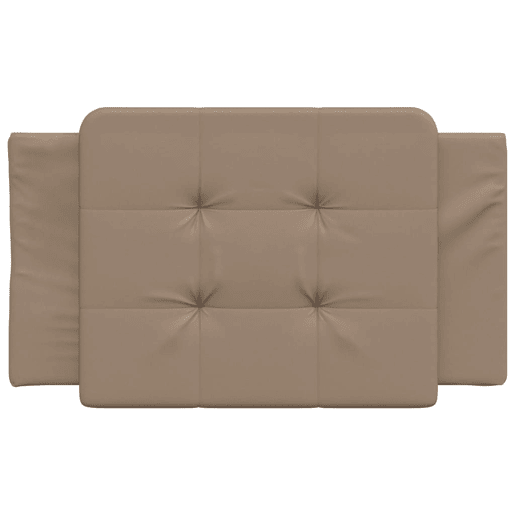 Almofadão de Cabeceira - Cabeceira de cama 90 cm couro artificial cappuccino