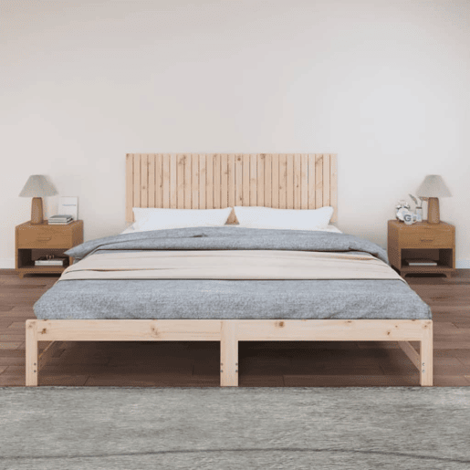 Cabeceira - Cabeceira de cama de parede 185x3x60 cm madeira de pinho maciça