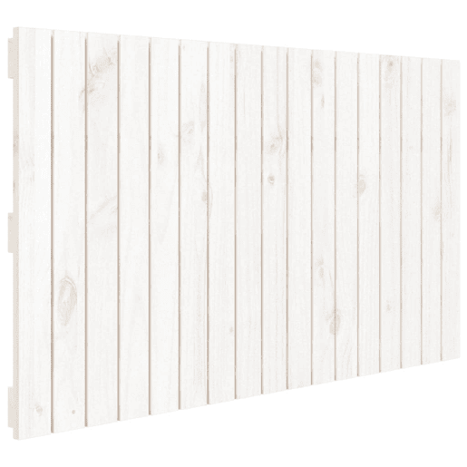 Cabeceira - Cabeceira de cama de parede 108x3x60 cm madeira de pinho maciça branco