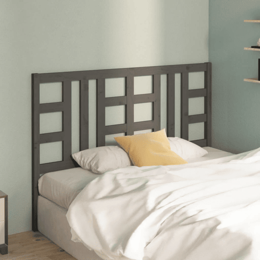 Cabeceira - Cabeceira de cama 166x4x100 cm pinho maciço cinzento