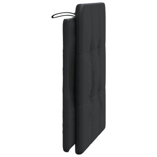 Almofadão de Cabeceira - Cabeceira de cama 90 cm couro artificial preto