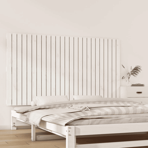 Cabeceira - Cabeceira de cama de parede 159,5x3x90 cm pinho maciço branco