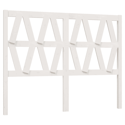 Cabeceira - Cabeceira de cama 126x4x100 cm pinho maciço branco