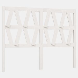 Cabeceira - Cabeceira de cama 126x4x100 cm pinho maciço branco