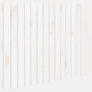 Cabeceira - Cabeceira de cama de parede 95,5x3x60 cm madeira de pinho maciça branco
