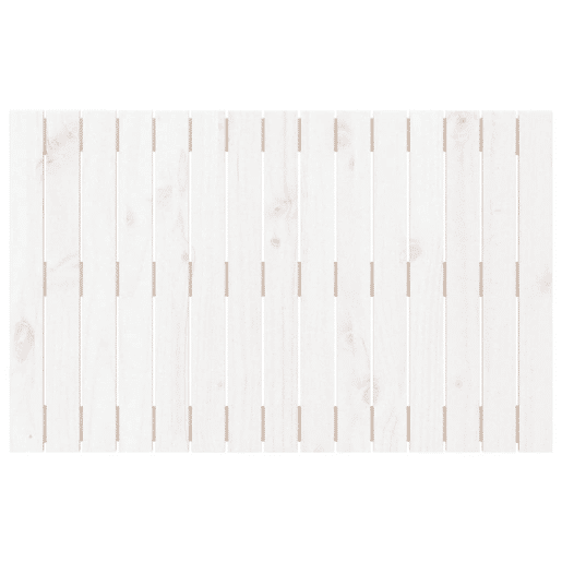 Cabeceira - Cabeceira de cama de parede 95,5x3x60 cm madeira de pinho maciça branco