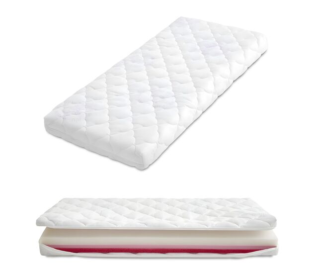 Colchón bebé helios cuna 120x60 con tecnología drycore+ con célula abierta y breathmax. certificado oeko-tex y certipur. desenfundable, transpirable