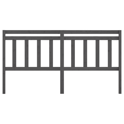 Cabeceira - Cabeceira de cama 186x4x100 cm pinho maciço cinzento