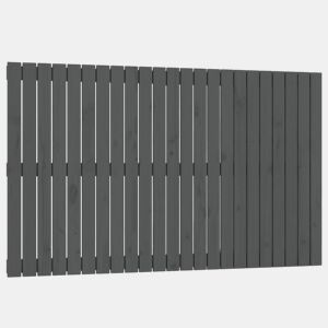 Cabeceira - Cabeceira de cama de parede 147x3x90 cm madeira de pinho maciça cinza