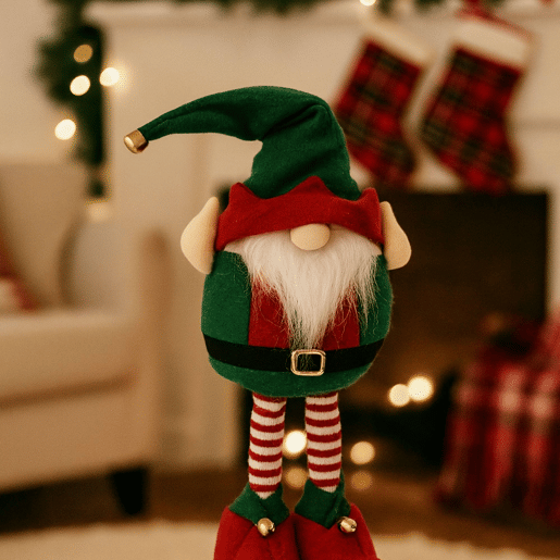 Figura decorativa extensível de Papai Noel em pé