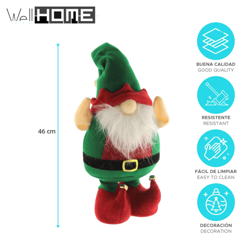 Figura decorativa do Papai Noel em pé