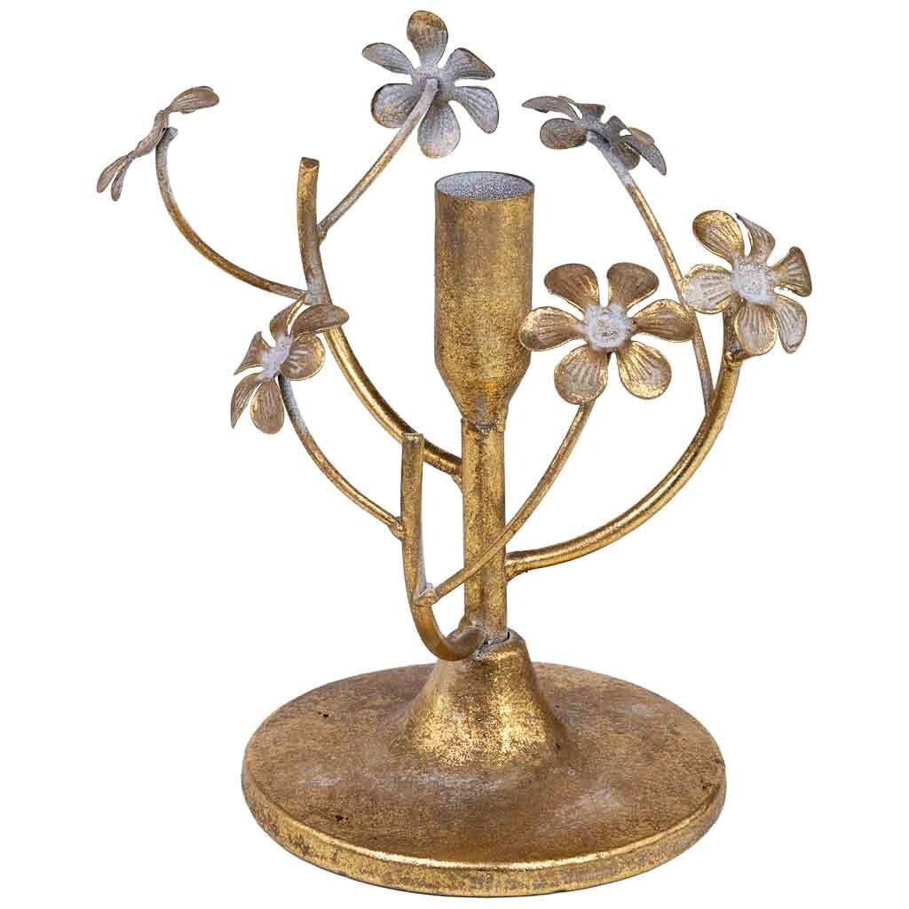 Candelabro de metal 15x15x16.5h cm