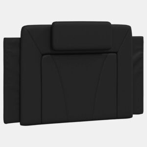 Almofadão de Cabeceira - Cabeceira de cama 90 cm couro artificial preto
