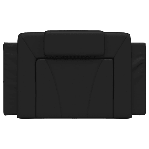 Almofadão de Cabeceira - Cabeceira de cama 90 cm couro artificial preto