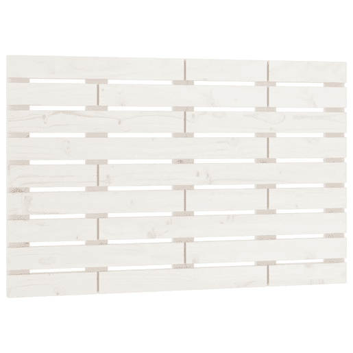 Cabeceira - Cabeceira de cama de parede 81x3x63 cm madeira de pinho maciça branco