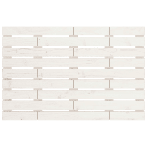 Cabeceira - Cabeceira de cama de parede 81x3x63 cm madeira de pinho maciça branco