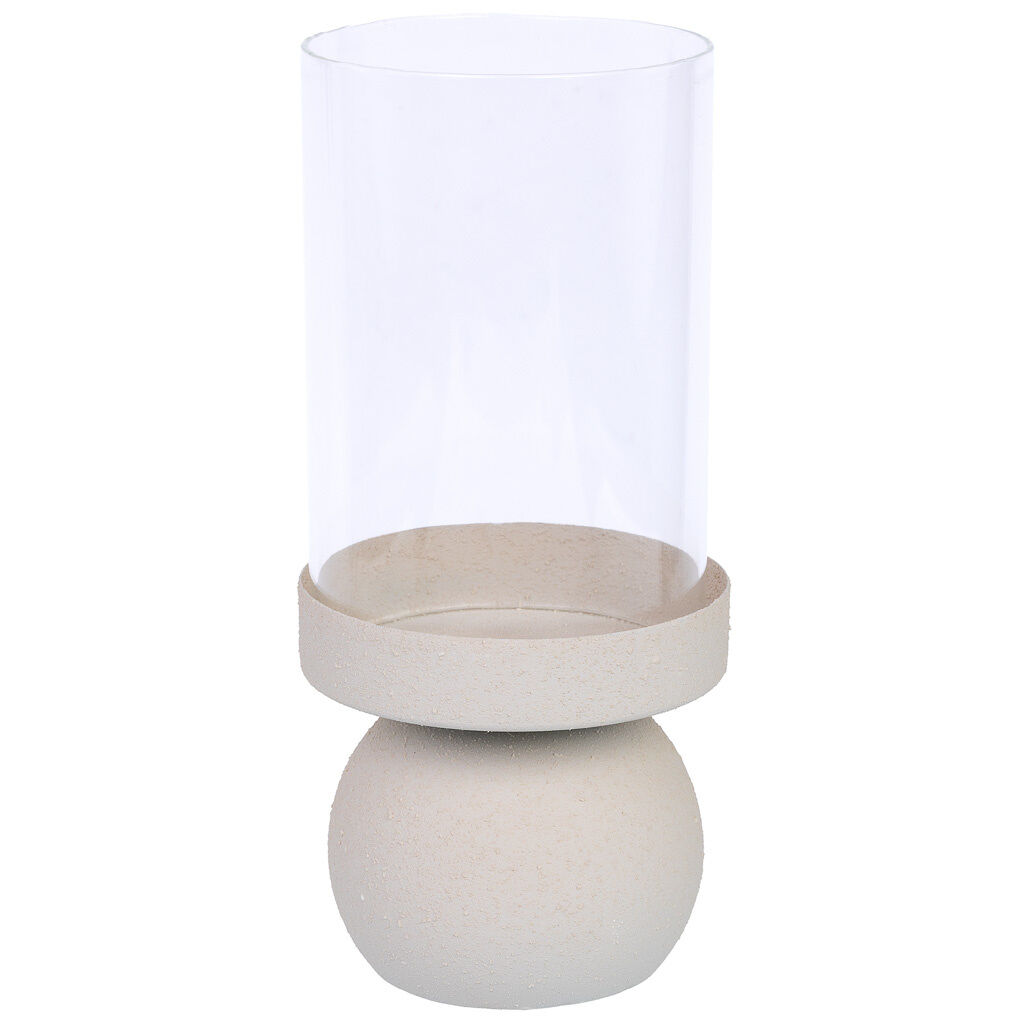 Candelabro de metal 9x9x20h cm