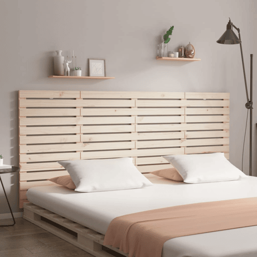 Cabeceira - Cabeceira de cama de parede 186x3x91,5 cm madeira de pinho maciça