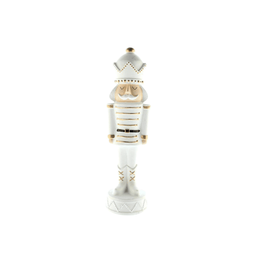 Soldado decorativo de Natal estilo quebra-nozes branco Soldado decorativo de Natal estilo quebra-nozes branco