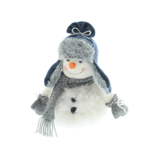 Boneco de neve decorativo com roupas de Natal Boneco de neve decorativo com roupas de Natal