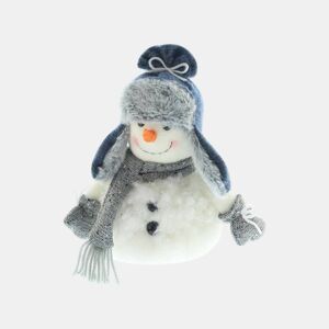 Boneco de neve decorativo com roupas de Natal