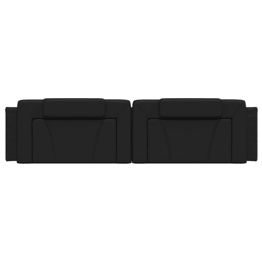 Almofadão de Cabeceira - Cabeceira de cama 200 cm couro artificial preto