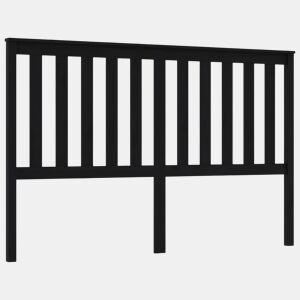 Cabeceira - Cabeceira de cama 166x6x101 cm pinho maciço preto