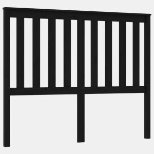 Cabeceira - Cabeceira de cama 146x6x101 cm pinho maciço preto,,.,.,m.