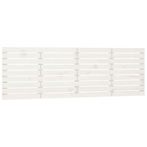 Cabeceira - Cabeceira de cama de parede 166x3x63 cm madeira de pinho maciça branco