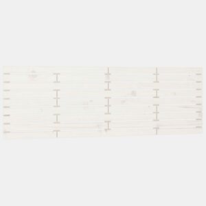 Cabeceira - Cabeceira de cama de parede 166x3x63 cm madeira de pinho maciça branco