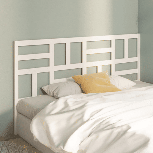 Cabeceira - Cabeceira de cama 206x4x104 cm pinho maciço branco