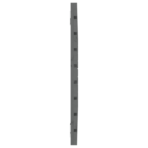 Cabeceira - Cabeceira de cama de parede 106x3x63 cm madeira de pinho maciça cinza