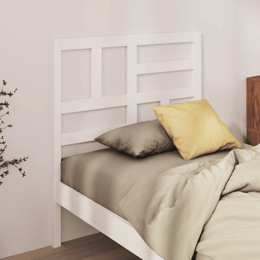 Cabeceira - Cabeceira de cama 96x4x104 cm pinho maciço branco
