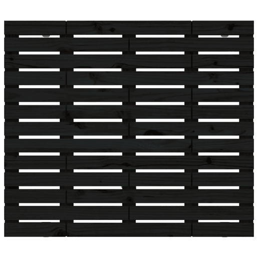 Cabeceira - Cabeceira de cama de parede 96x3x91,5 cm madeira de pinho maciça preto